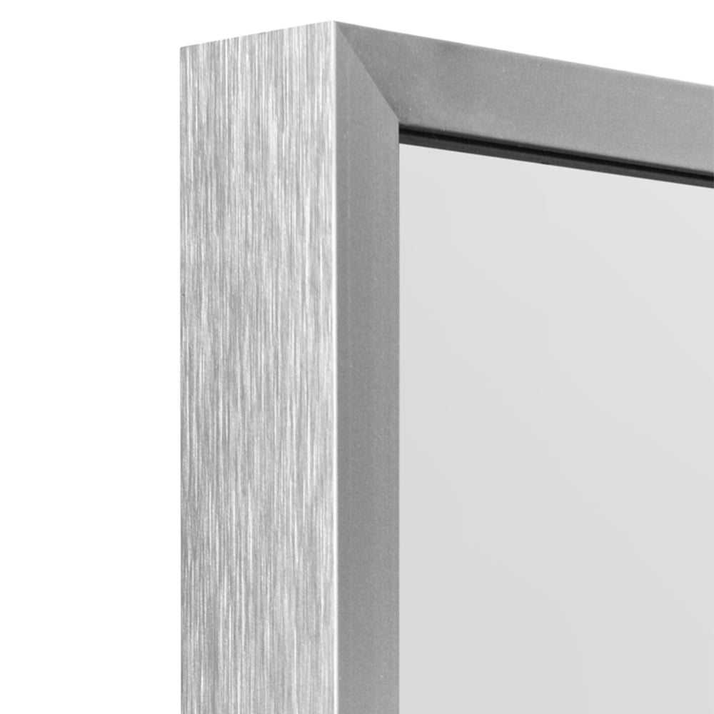 The Artus Silver Aluminium Wall Mirror 120 x 80cm Image 5