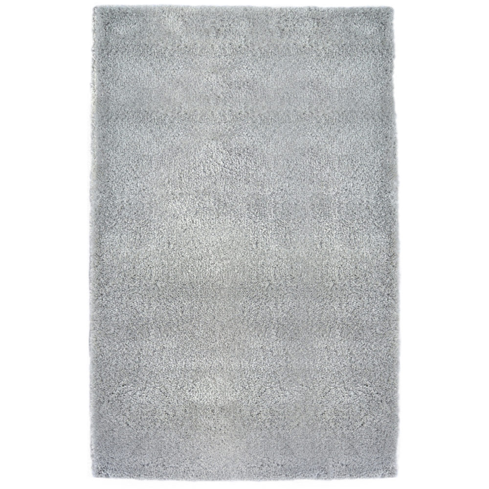 Homemaker Grey Snug Plain Shaggy Rug 80 x 150cm Image 1