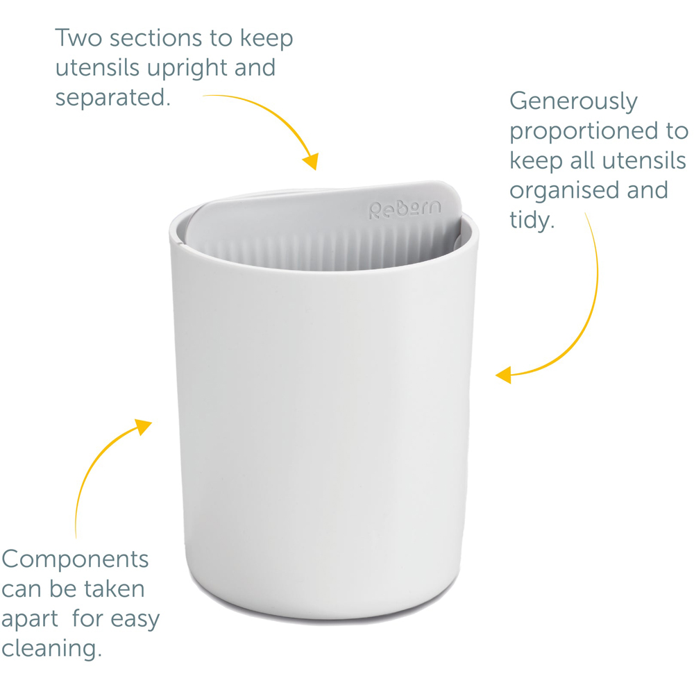 ReBorn Stone Effect Plastic Utensil Holder Image 8