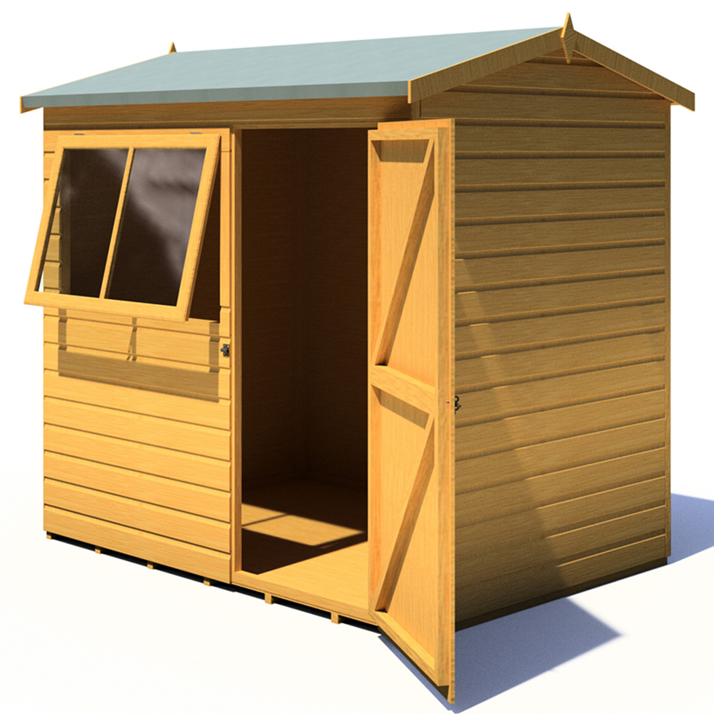 Shire Lewis 7 x 5ft Style C Reverse Apex Shed Image 2