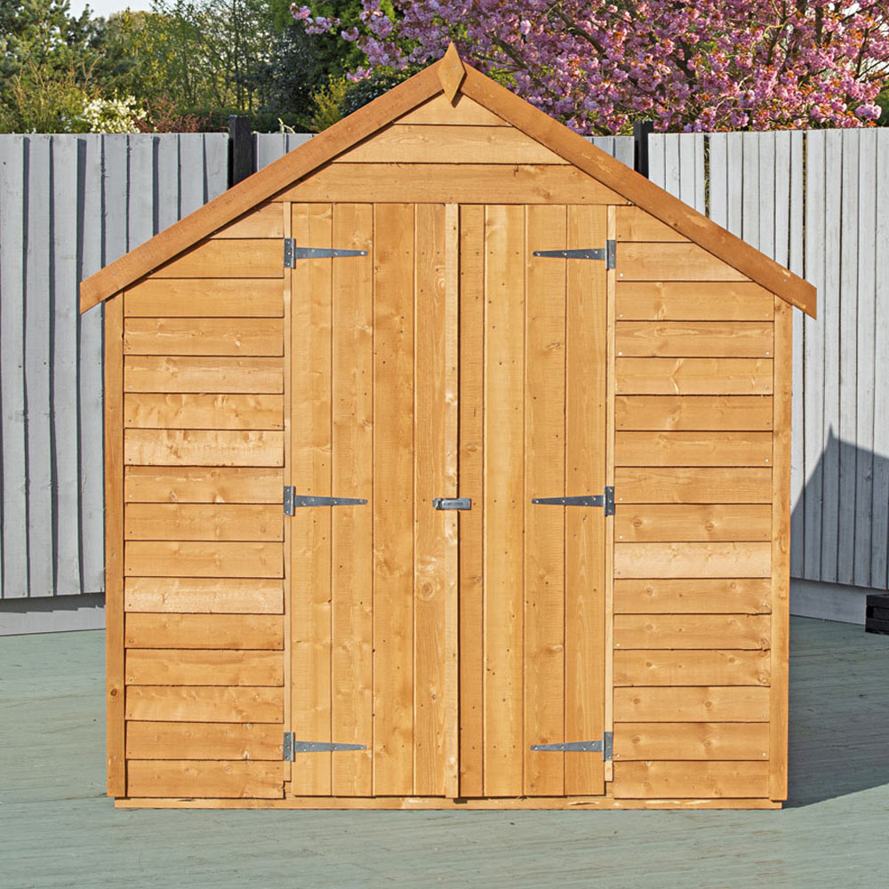 Shire 6 x 8ft Double Door Overlap Apex Shed Image 3