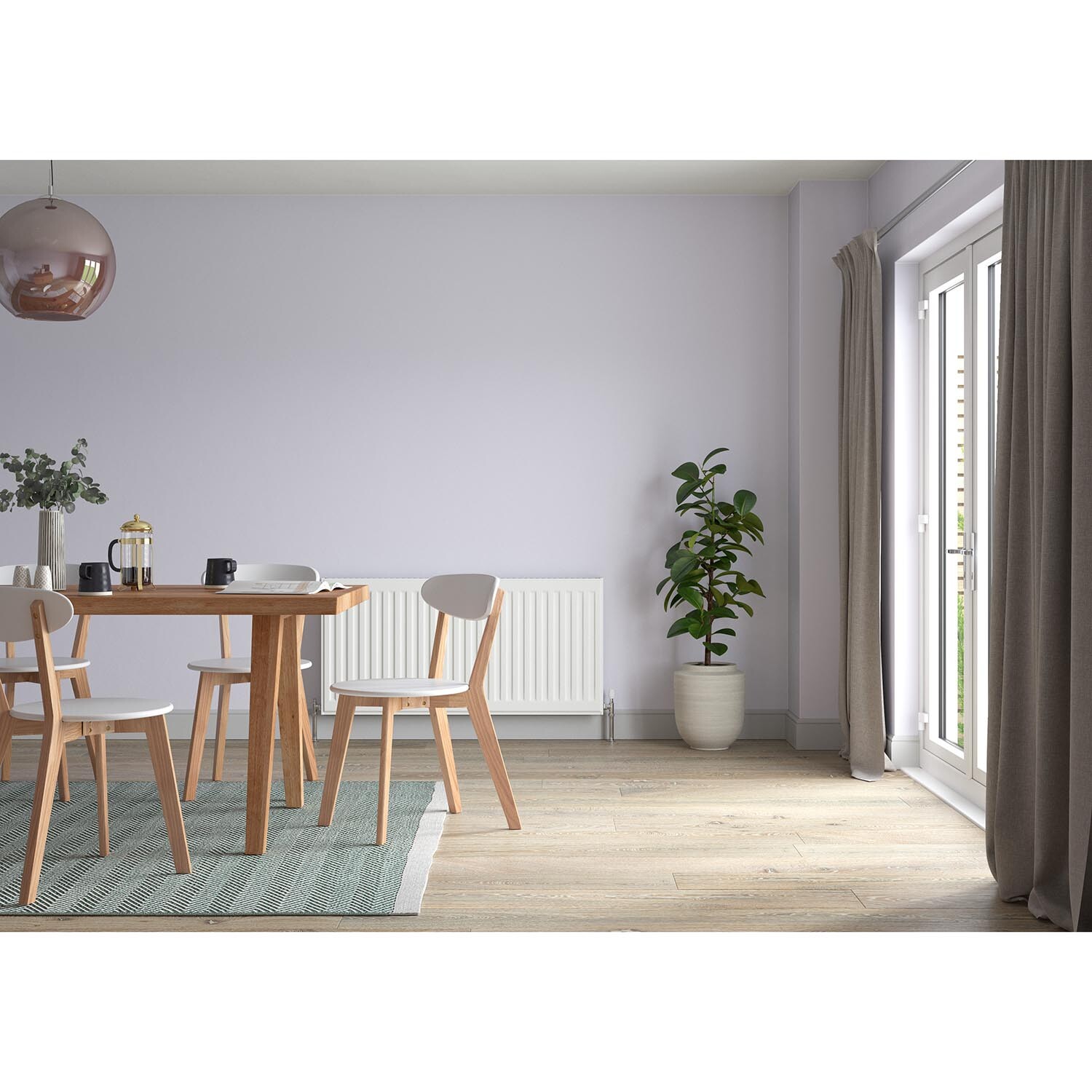 Dulux Walls & Ceilings Violet White Matt Emulsion Paint 2.5L Image 4