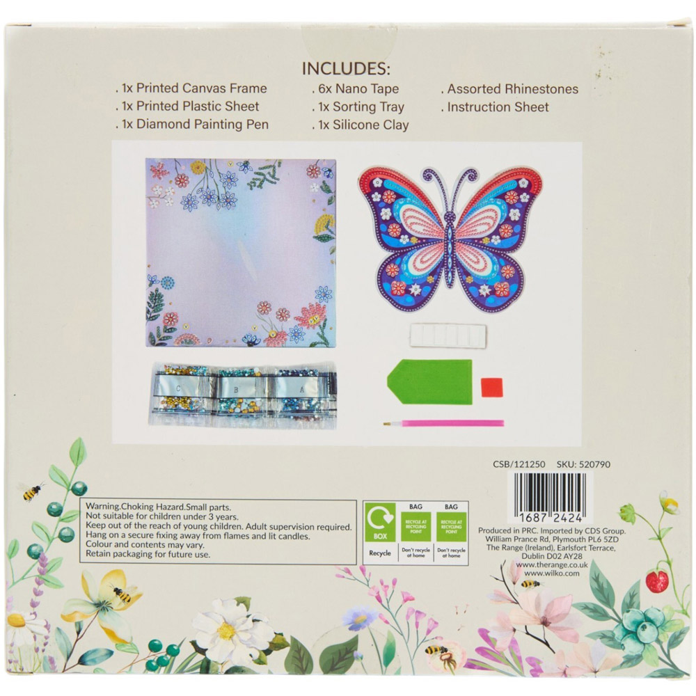 Butterfly 3D Diamond Sticker Canvas Kit Image 6