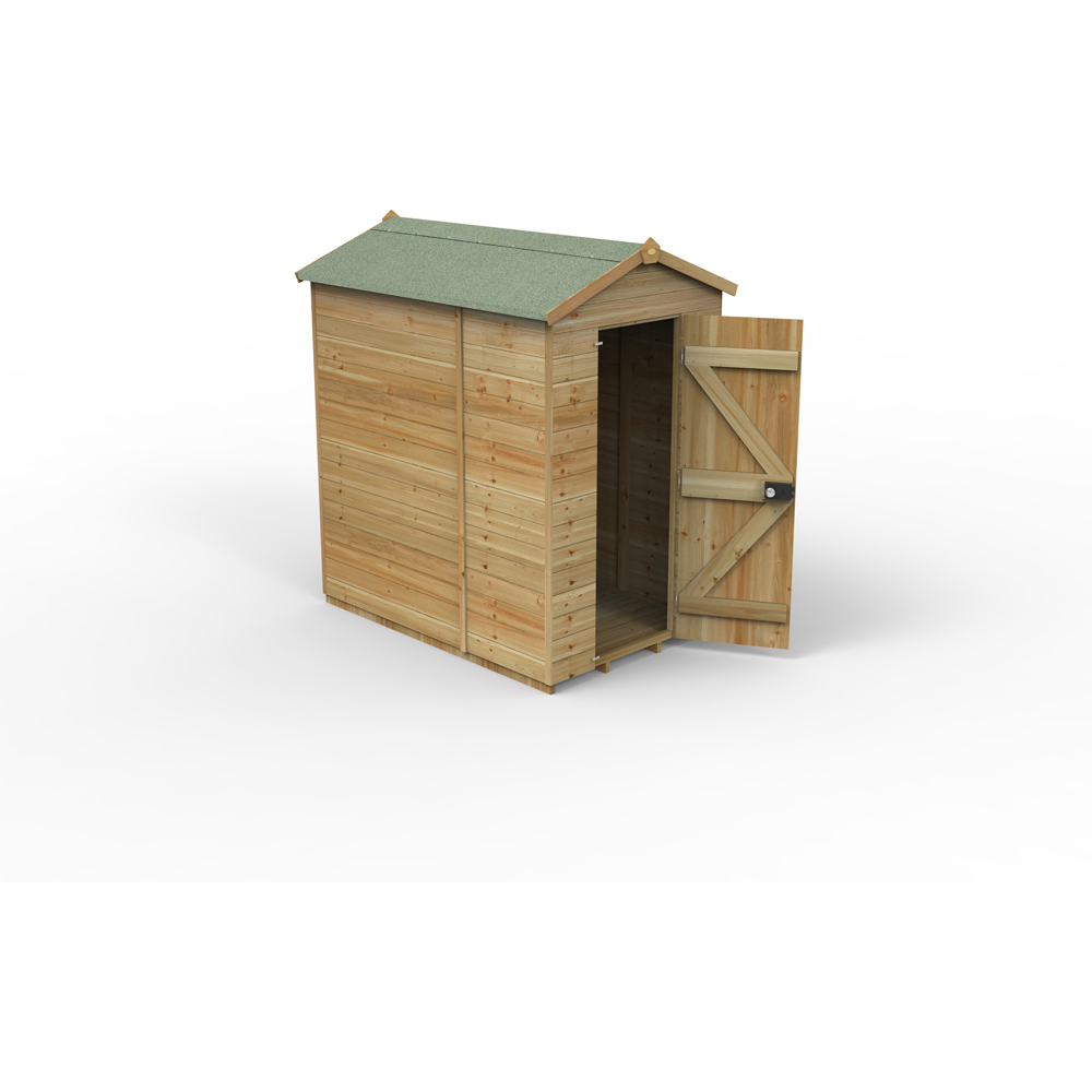 Forest Garden Timberdale 4 x 6ft Apex Shed Image 3