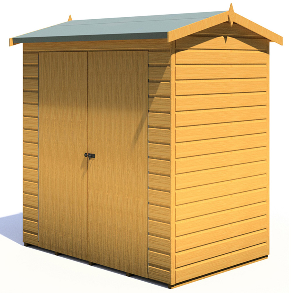 Shire Lewis 4 x 6ft Reverse Apex Shed Image 3