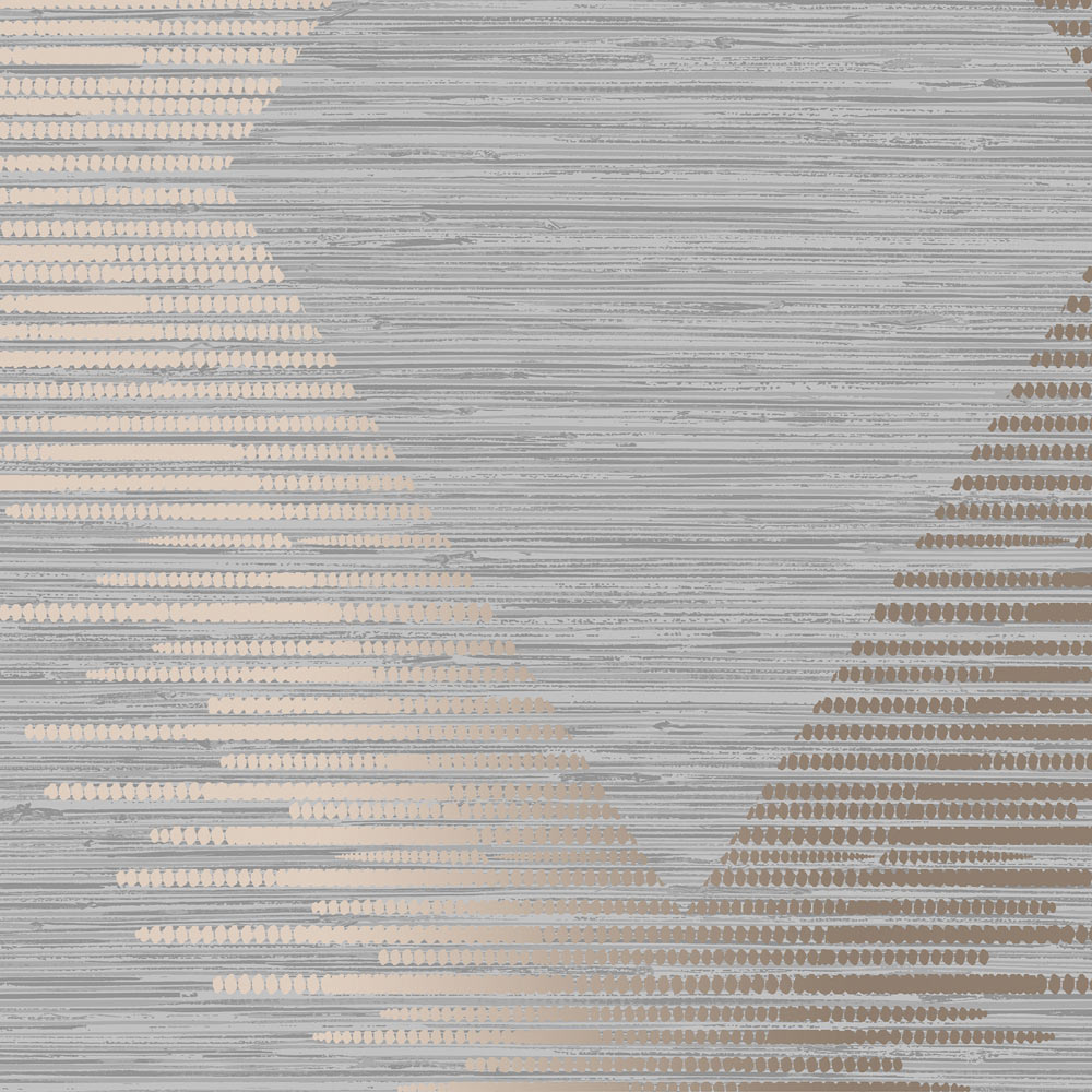 Superfresco Easy Serenity Geo Grey and Rose Gold Wallpaper Image 3
