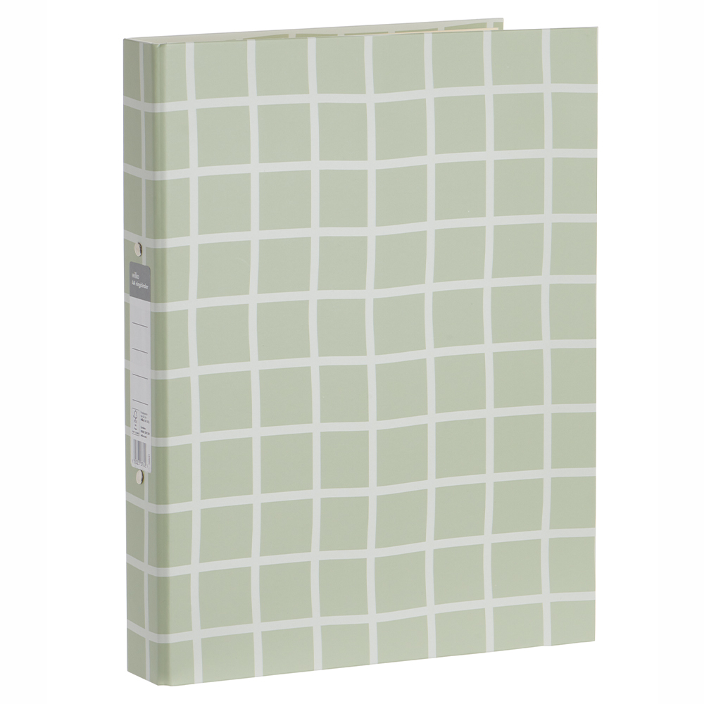 Wilko A4 Soft Sanctuary Check Ringbinder Image 1