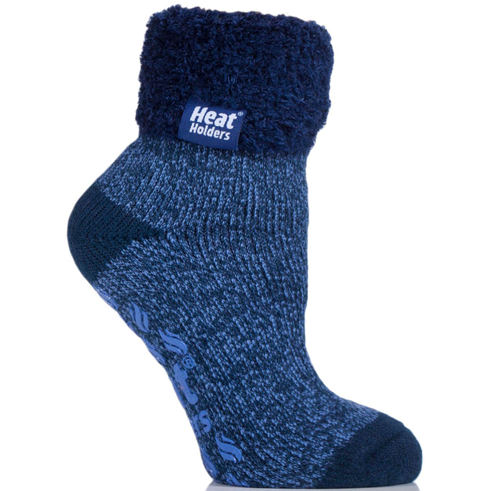 SockShop Heat Holders Blue Ladies' Lounge Socks Image 2