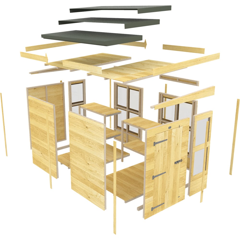 DIY Sheds 8 x 6ft Tongue and Groove Timber Apex Potting Shed Image 3