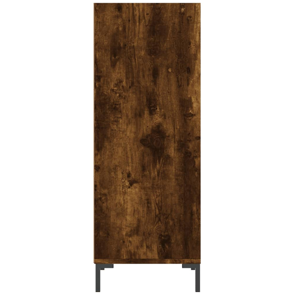 vidaXL 3 Shelf Smoked Oak Narrow Sideboard Image 5
