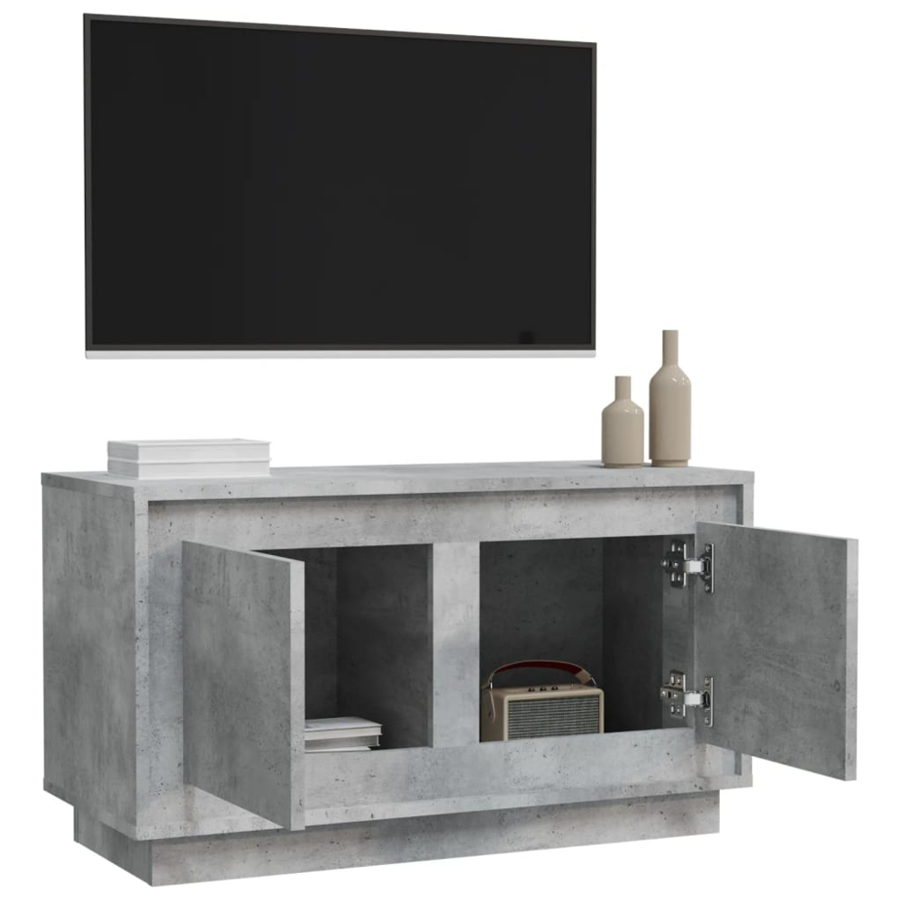 vidaXL 2 Door Concrete Grey TV Cabinet Image 6