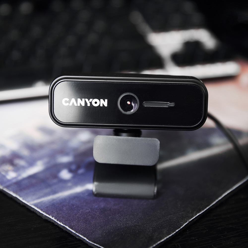Canyon C2N Black 1080p Full HD Webcam with Built-in Microphone Image 5