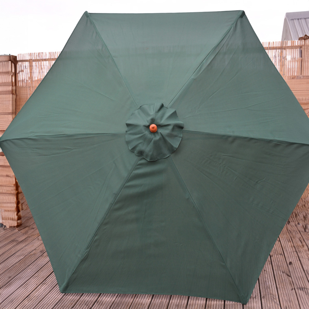 Samuel Alexander Green Wooden Garden Parasol 2.4m Image 6