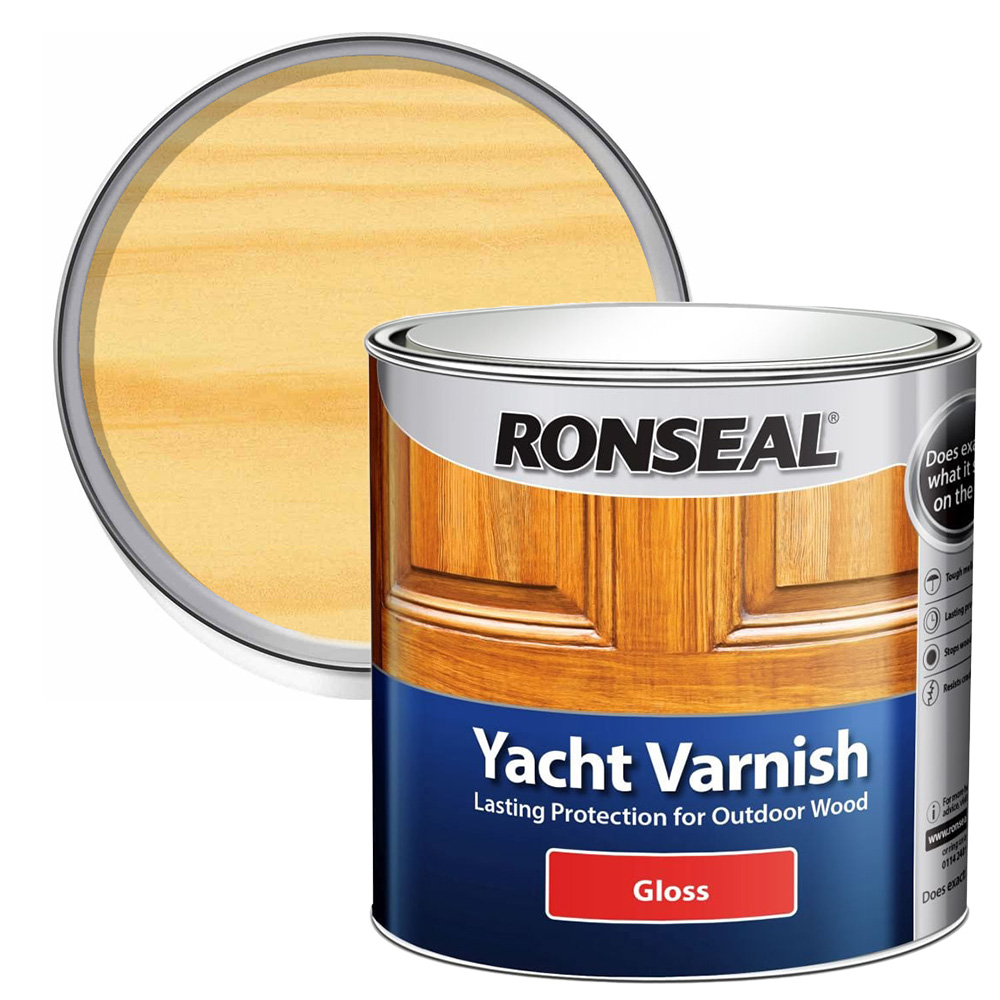 Ronseal Clear Gloss Yacht Varnish 250ml Image 1