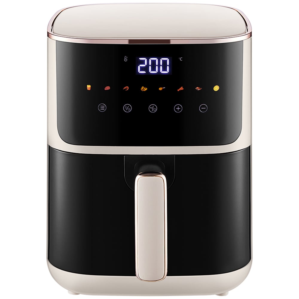 Living and Home DM0865 4.7L White 1400W Touchscreen Air Fryer Image 1