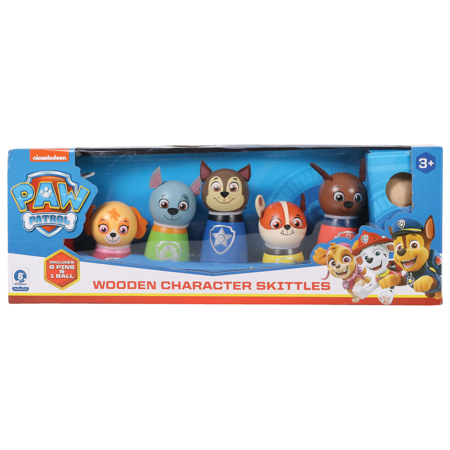 Paw Patrol Wooden Character Skittles Image 1