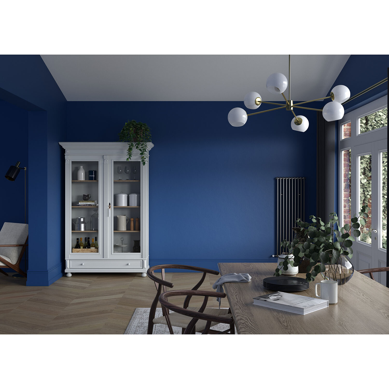 Dulux Heritage Walls and Ceilings Deep Ultramarine Velvet Matt Emulsion Paint 2.5L Image 8