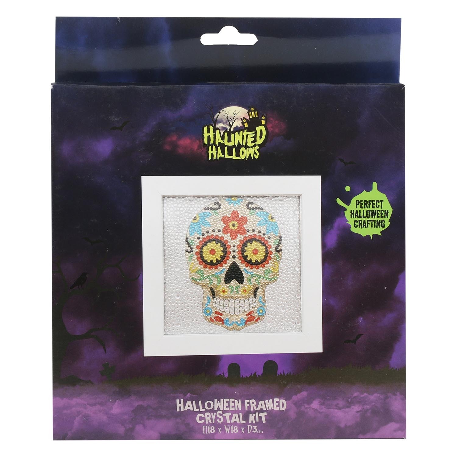 Haunted Hallows Halloween Framed Crystal Art Kit Image 2