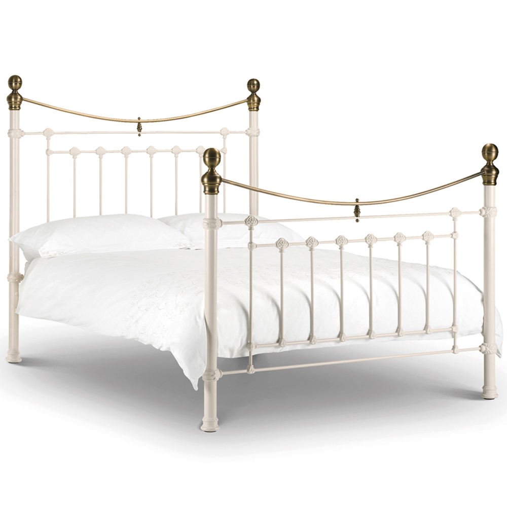 Julian Bowen Victoria King Size Stone White Bed Image 2