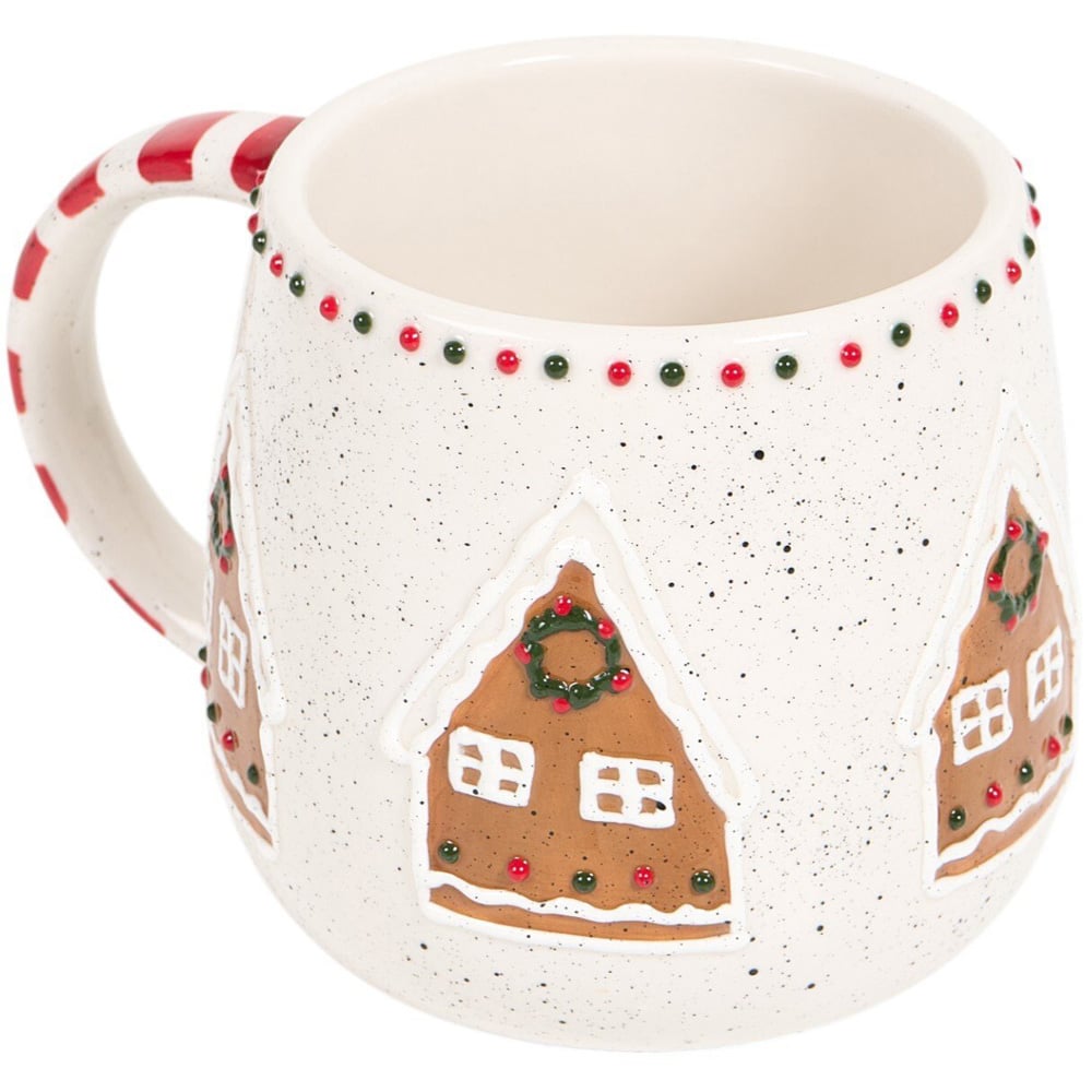 Festive Stone Gingerbread Mug Neutral Image 1