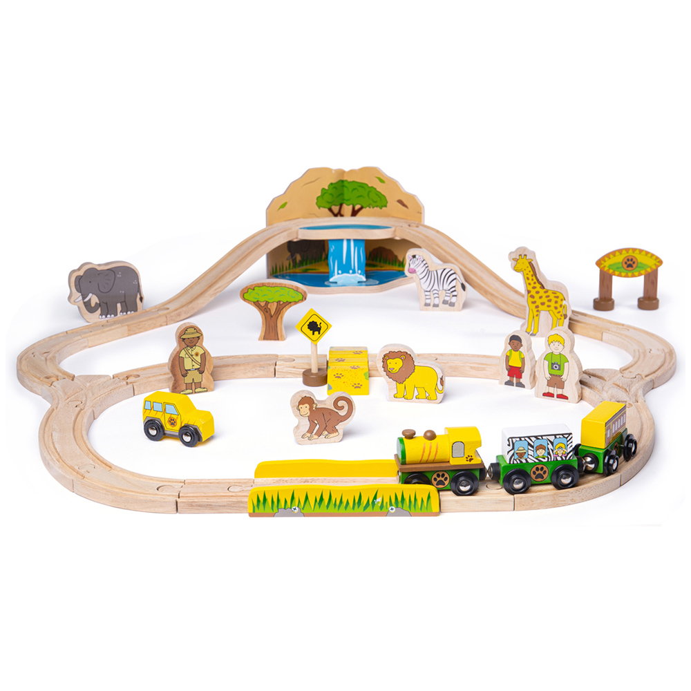 Bigjigs Rail Kids Safari Train Set Image 1