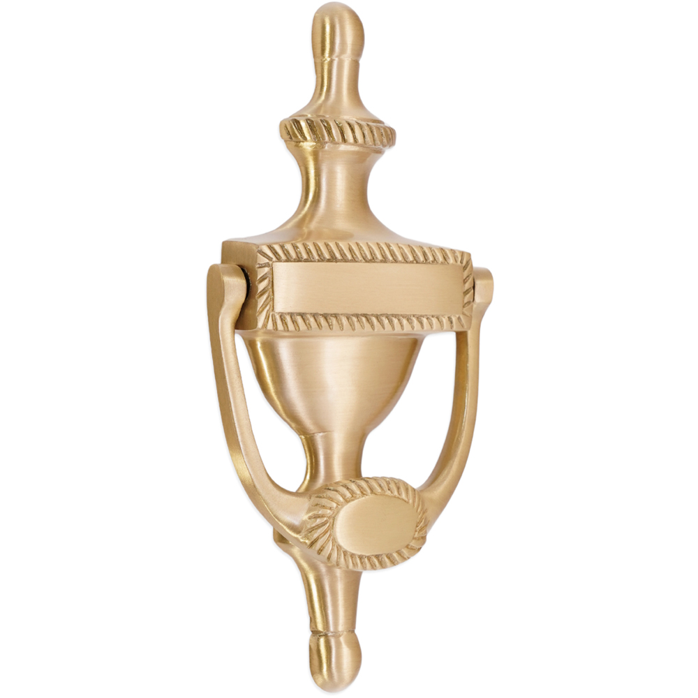 Spira Brass Satin Brass Georgian Door Knocker Image 1