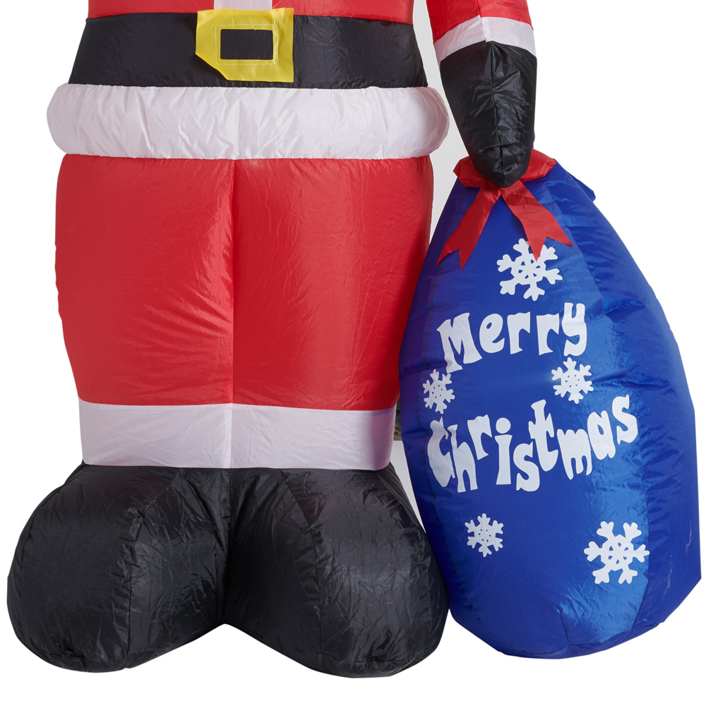Festive 6ft Christmas Inflatable Santa Image 2