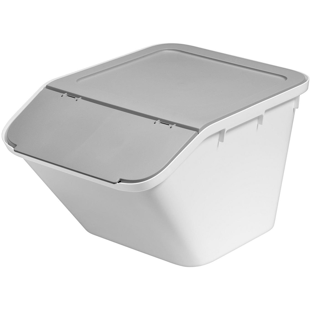 SmartStore Collect Stack-It Medium Recycling Bin with Lid 37L 3 Pack Image 2