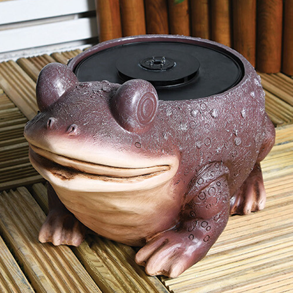 Frog Light Up Water Feature  - Brown Image 6