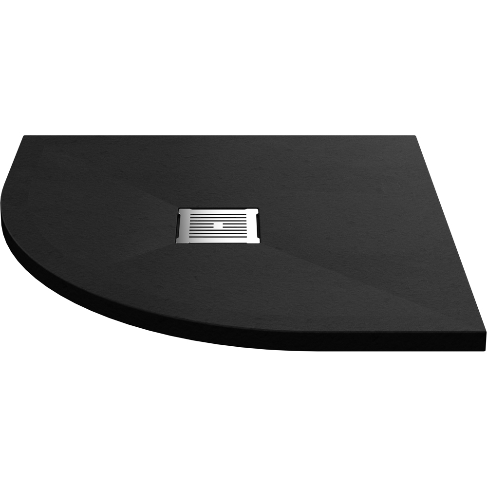 nuie Slate Black Quadrant Shower Tray 800 x 800mm Image 1
