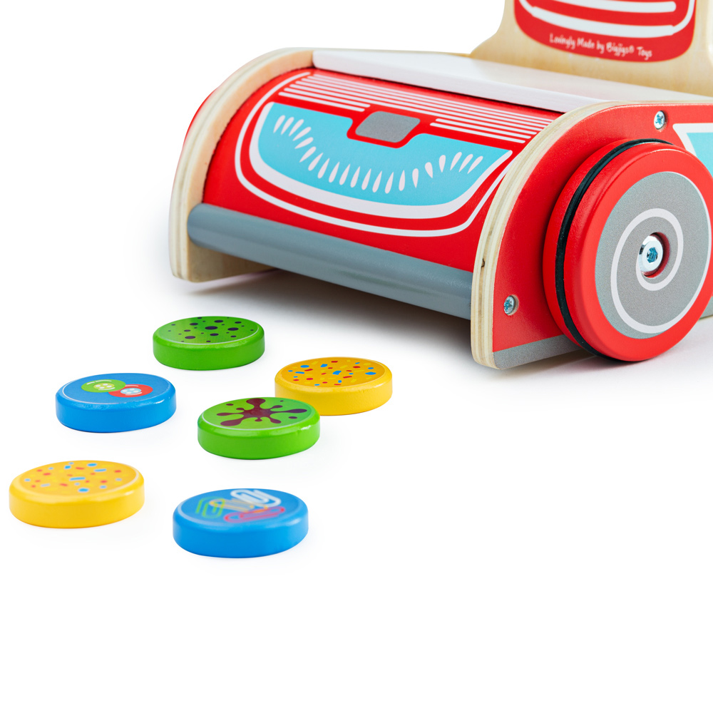 Bigjigs Toys Upright Vacuum Cleaner Multicolour Image 6
