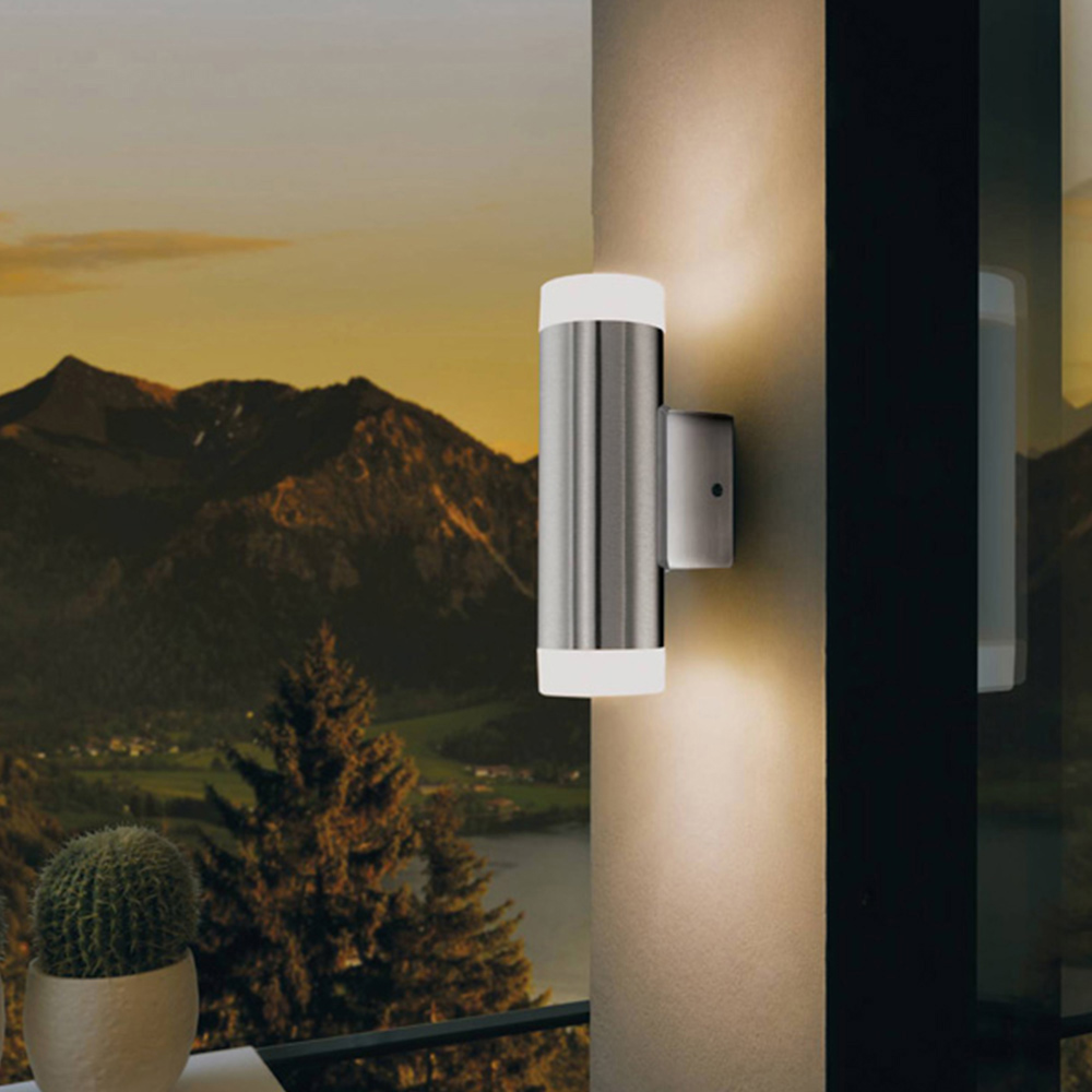 EGLO Rubio LED Black Exterior Wall Light Exterior Wall Light Image 2