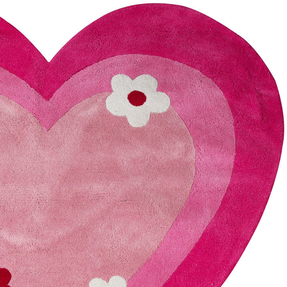 Premier Housewares Kids Love Heart Rug Image 2