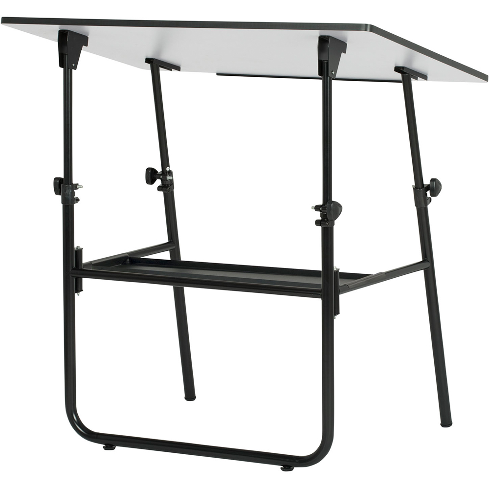 Sewing Online Ultima 19652 White Fold-Away Portable Drafting and Craft Table with Metal Legs Image 6
