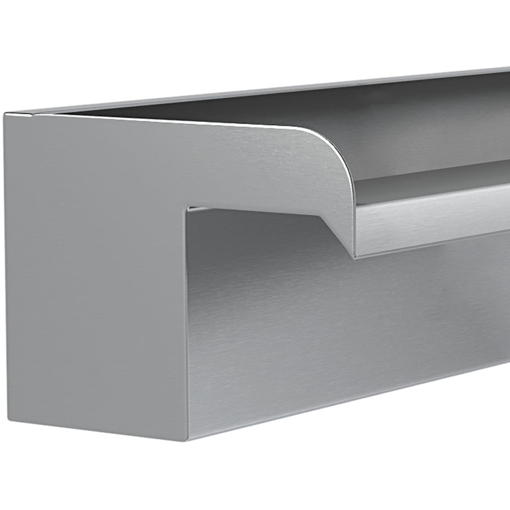 Living and Home Stainless Steel Wall Mounted Outdoor Waterfall Feature 40 x 13cm Image 4