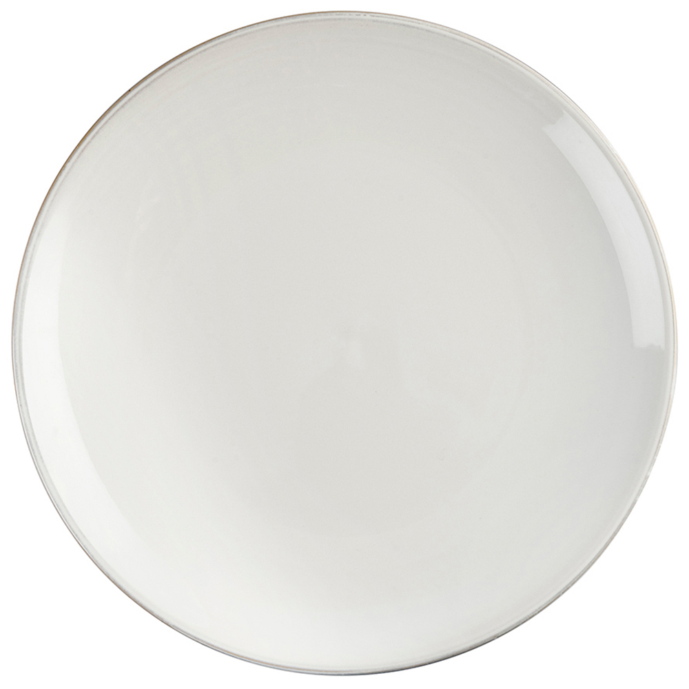 Cooks Professionals Nordic Stoneware White 4 Piece Dinner Plate Set Image 2