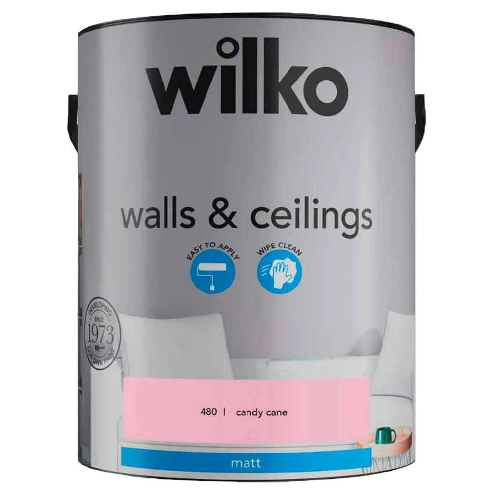 Wilko Walls & Ceilings Candy Cane Emulsion Paint 5L Image 2