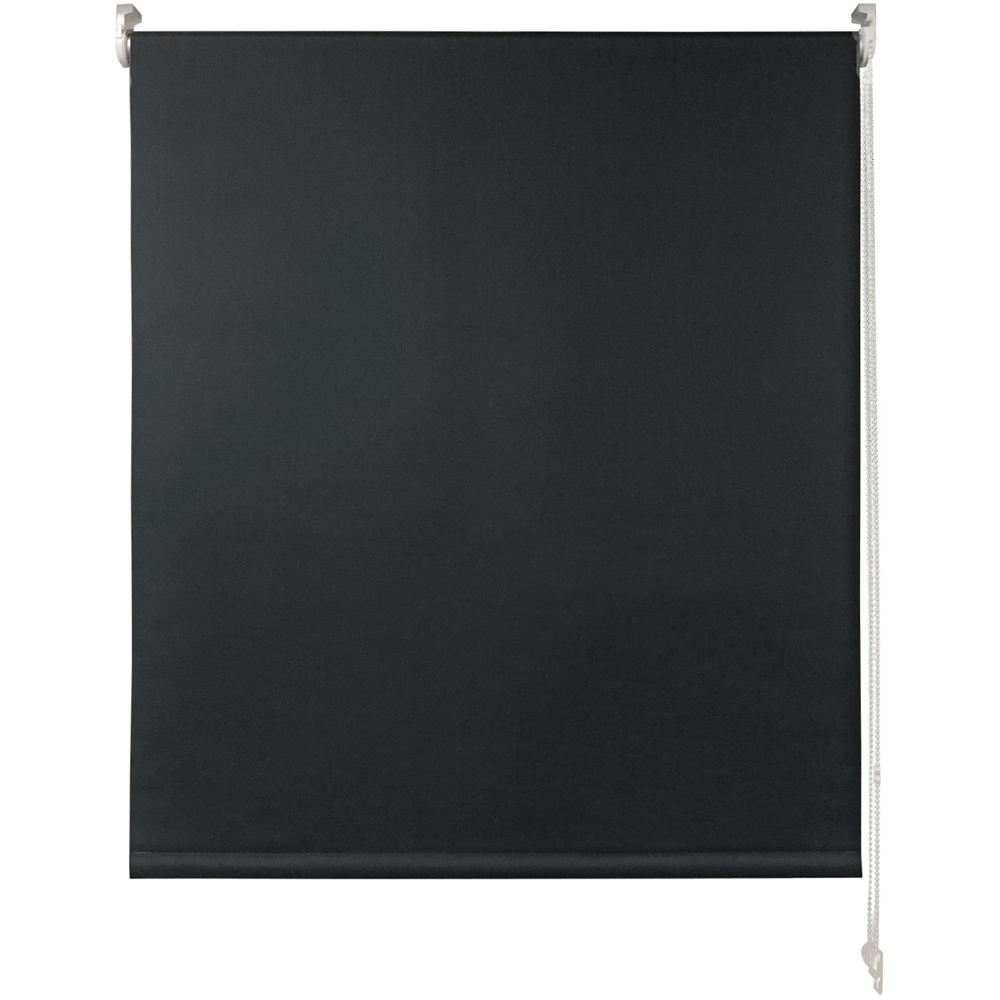Plain Blackout Roller Blinds - Charcoal / 60cm Image 2