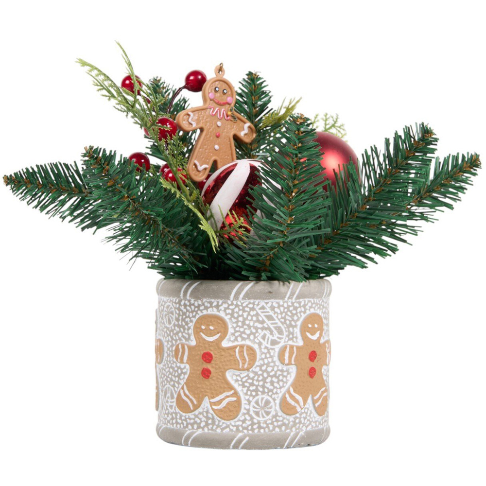 Gingerbread Candy Cane Pot Green Image 2