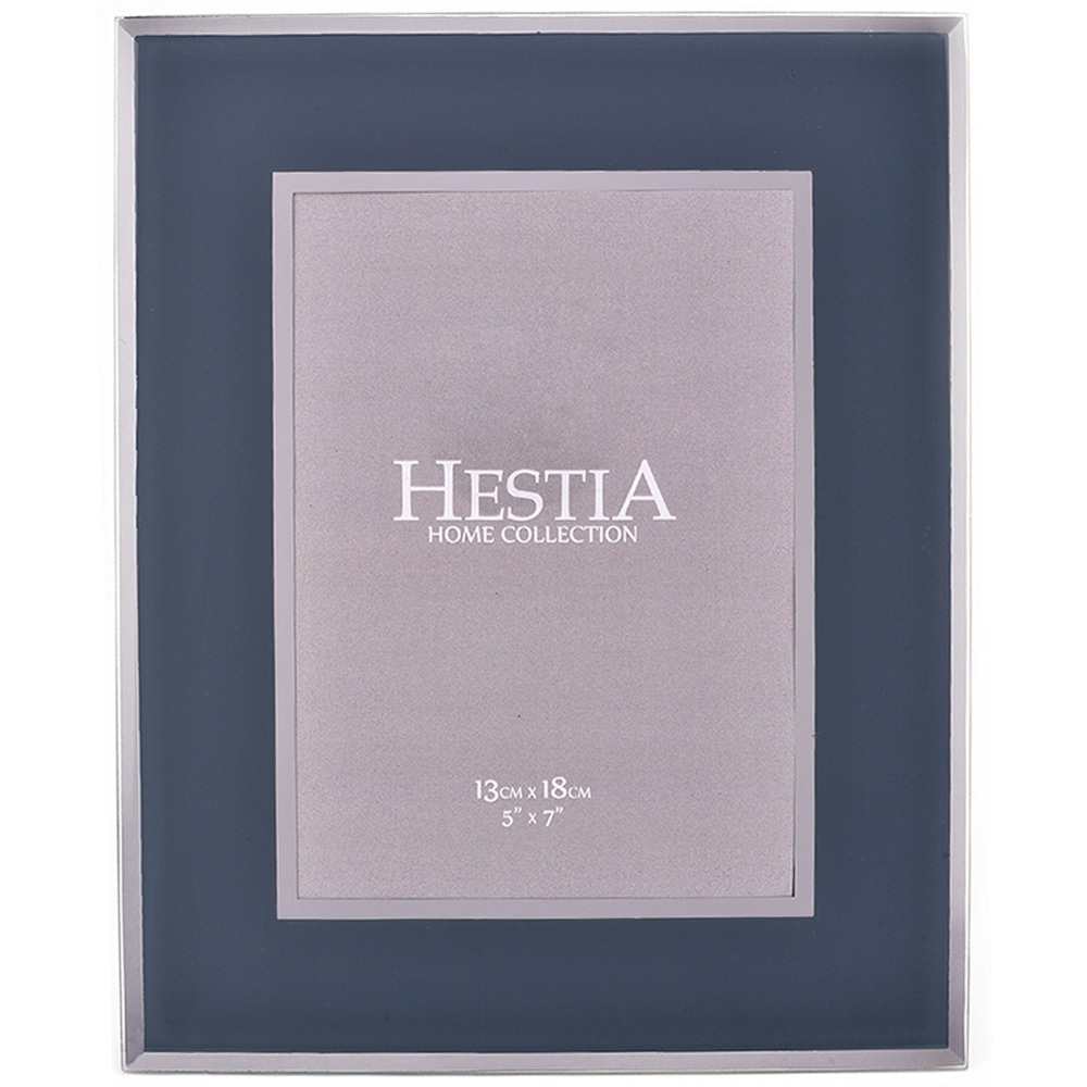 Premier Housewares Hestia Grey and Silver Frame 5 x 7 Inch Image 1