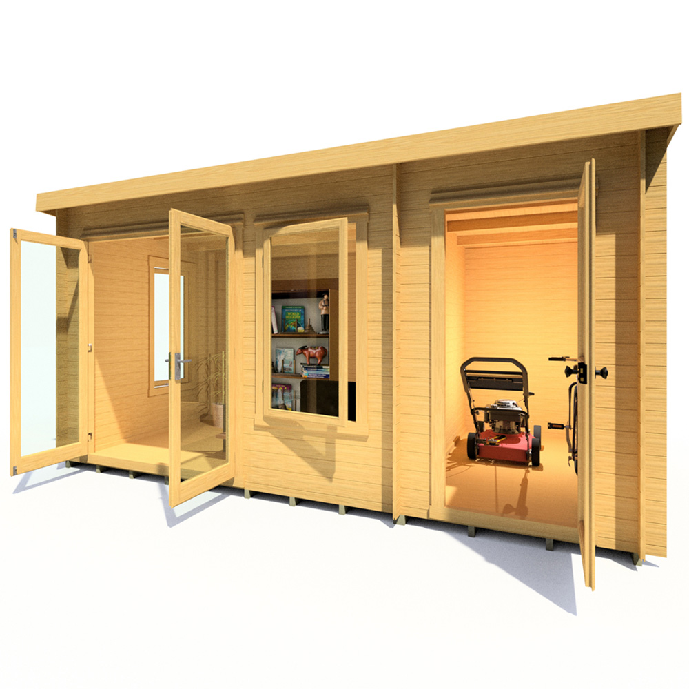 Shire Elm 10 x 14ft Log Cabin Image 2