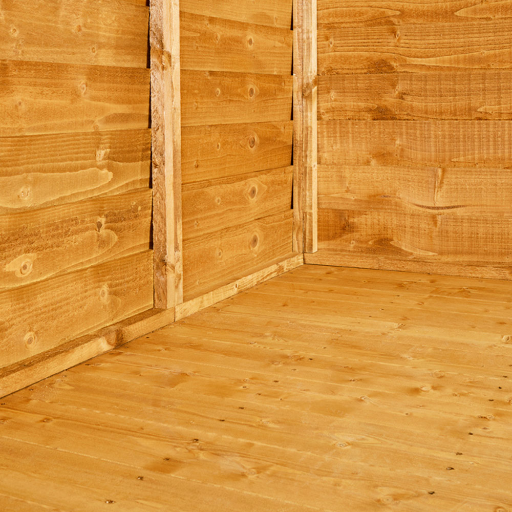 Power 8 x 8ft Double Door Overlap Apex Garden Shed Image 2