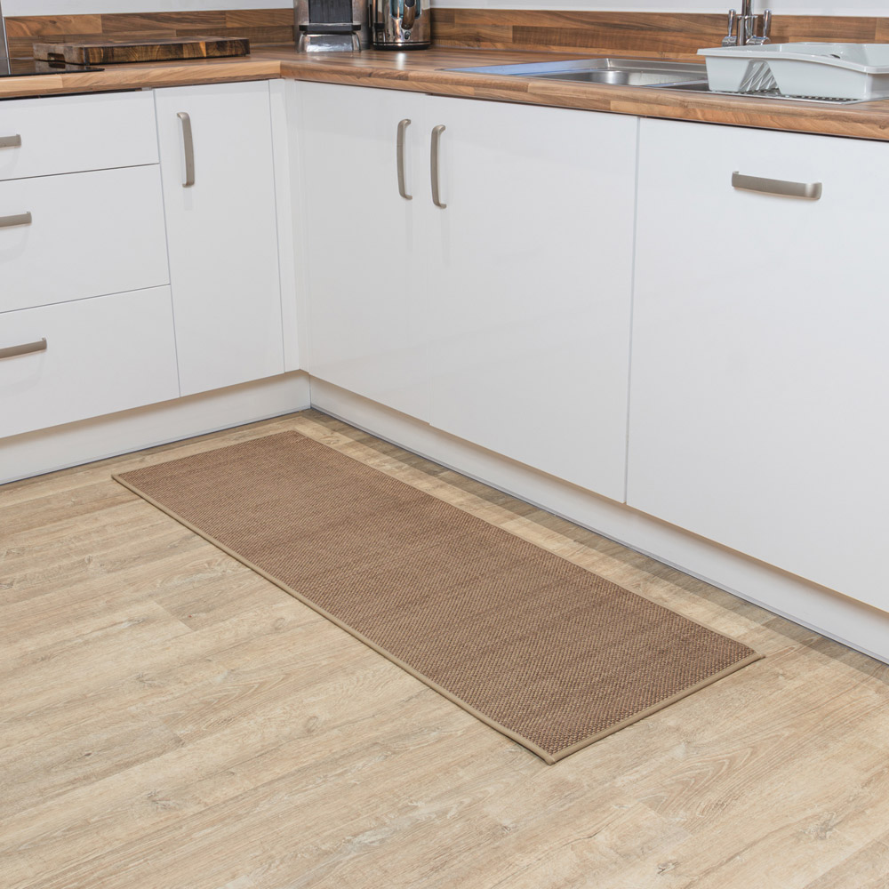 JVL Antarra Beige Rubber Backed Door Runner 50 x 150cm Image 7