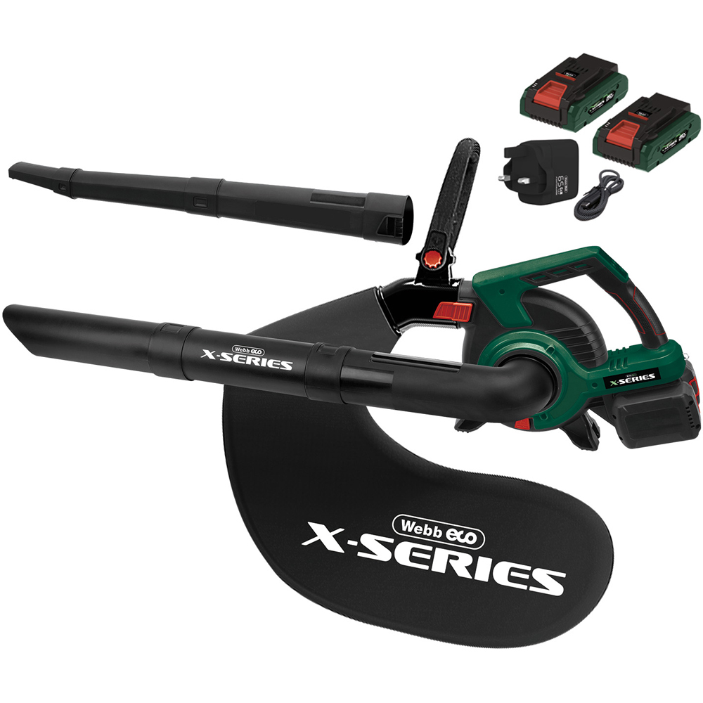 Webb WEV20X2BVB4X 40V 179mph Cordless Brushless Blower and Vacuum with Battery and Charger Image 1