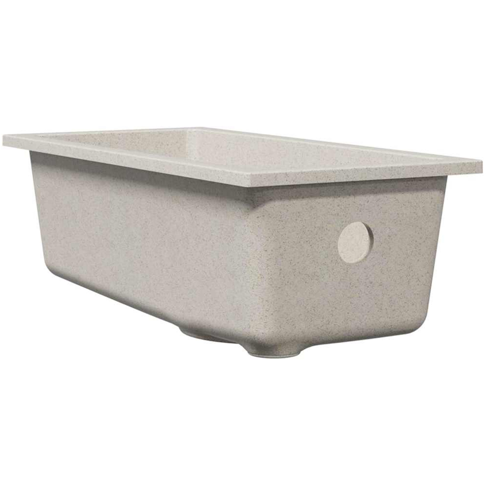 vidaXL Beige Granite Kitchen Sink 21 x 44 x 14cm Image 4