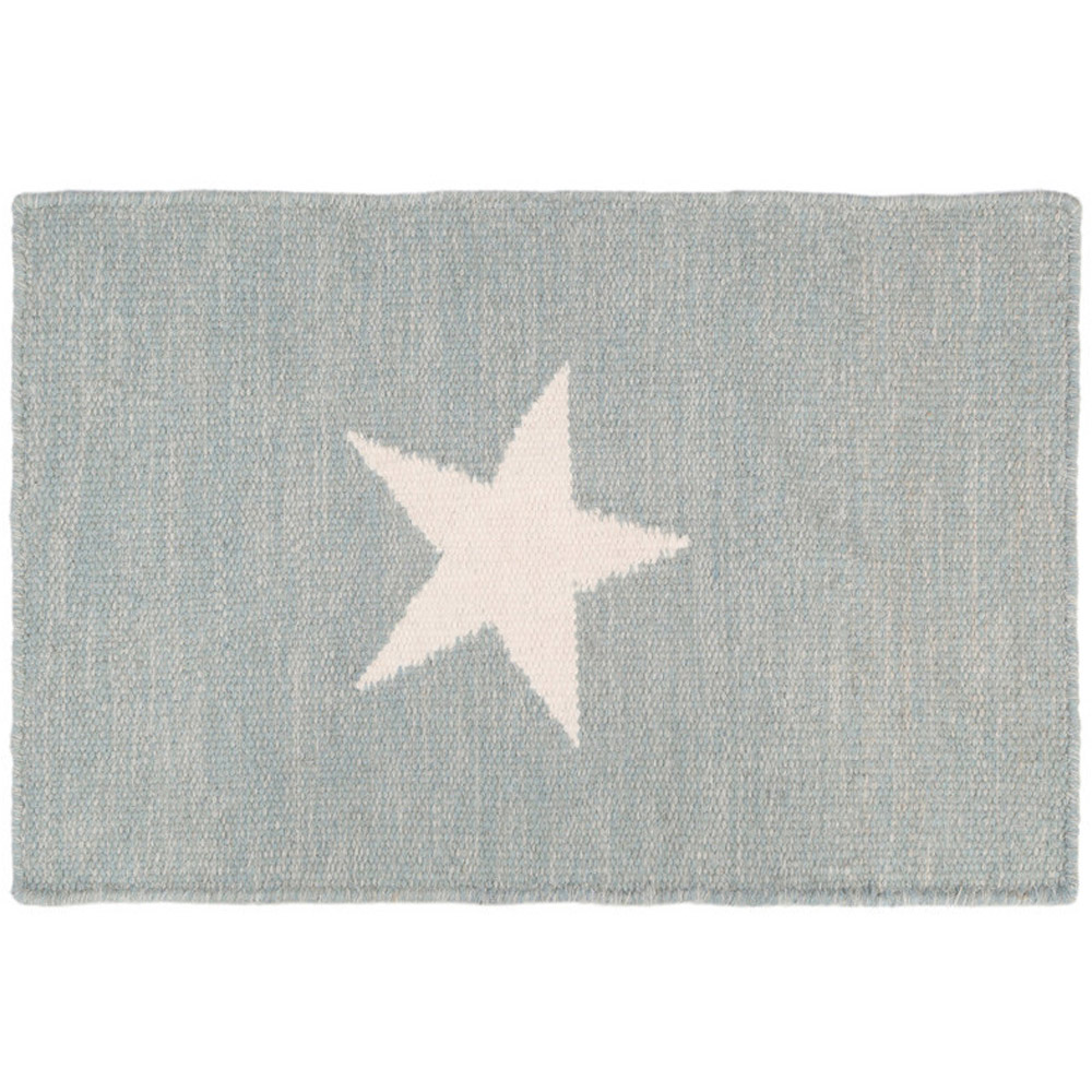 Premier Housewares Grey and White Star Rug Image 1
