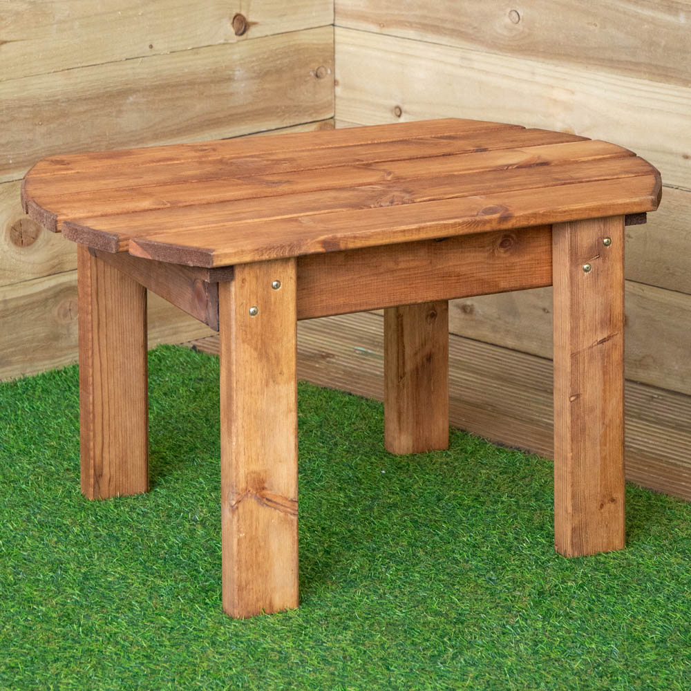 Samuel Alexander 4 Seater Chunky Rustic Wooden Garden Bench Set with Angled Tray Image 9