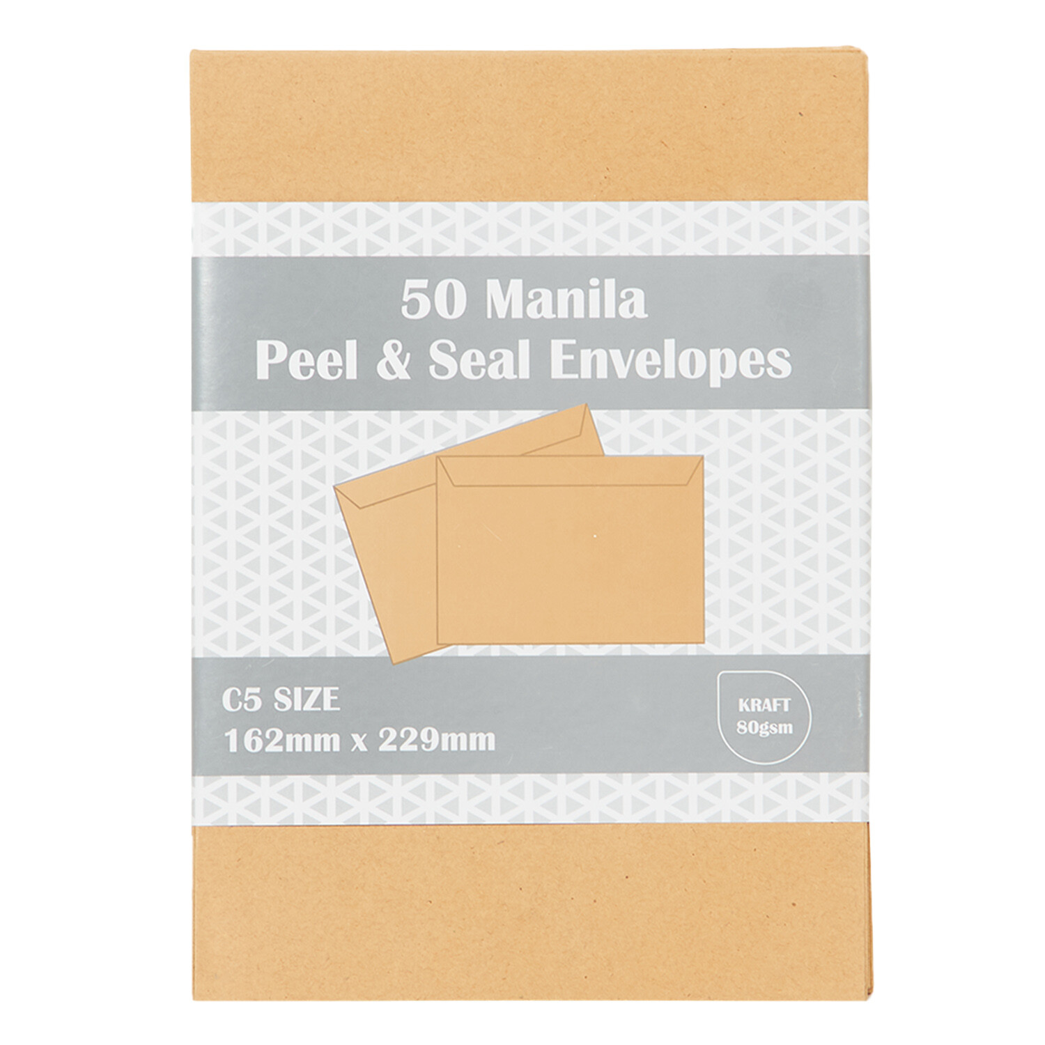 Peel and Seal Envelopes C5 - Manila Image 1