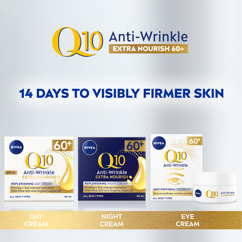 Nivea Q10 60+ Anti-Wrinkle and Anti-Puffiness Eye Cream 20ml Image 4