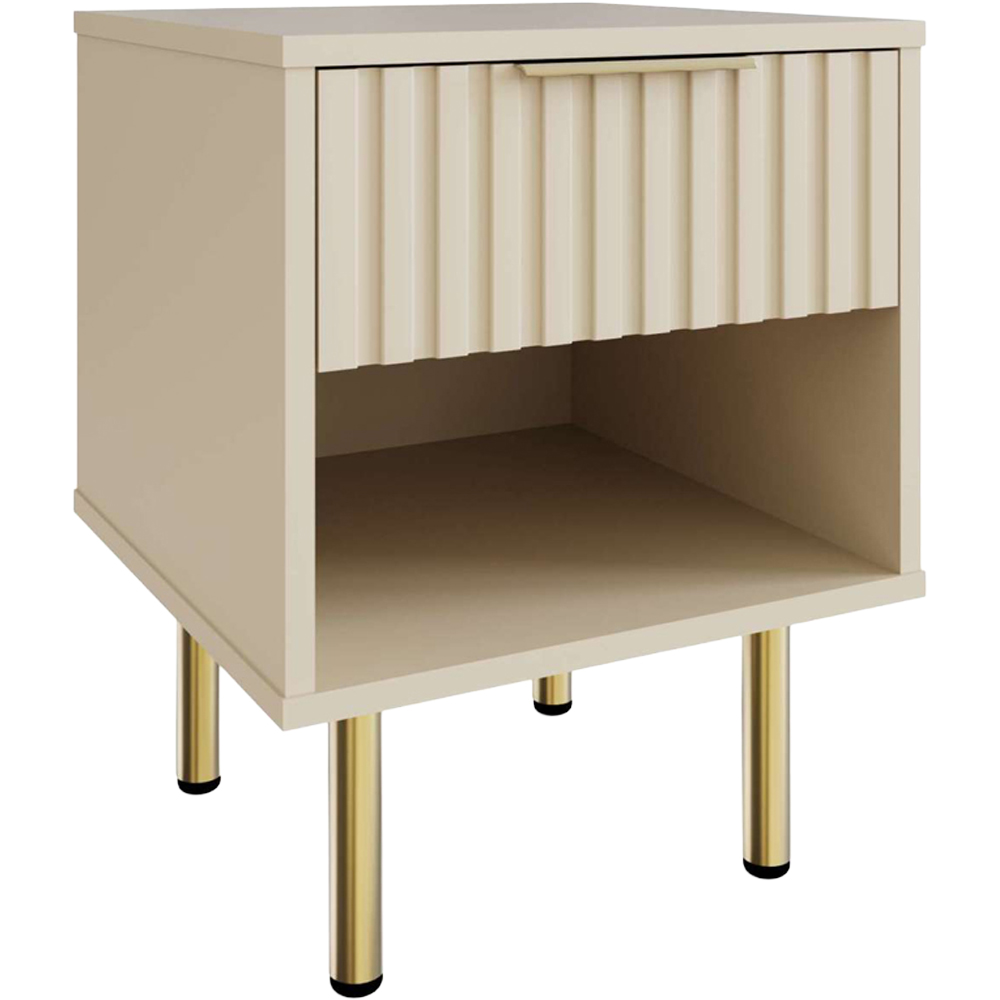GFW Nervata Cream Lamp Table Image 2